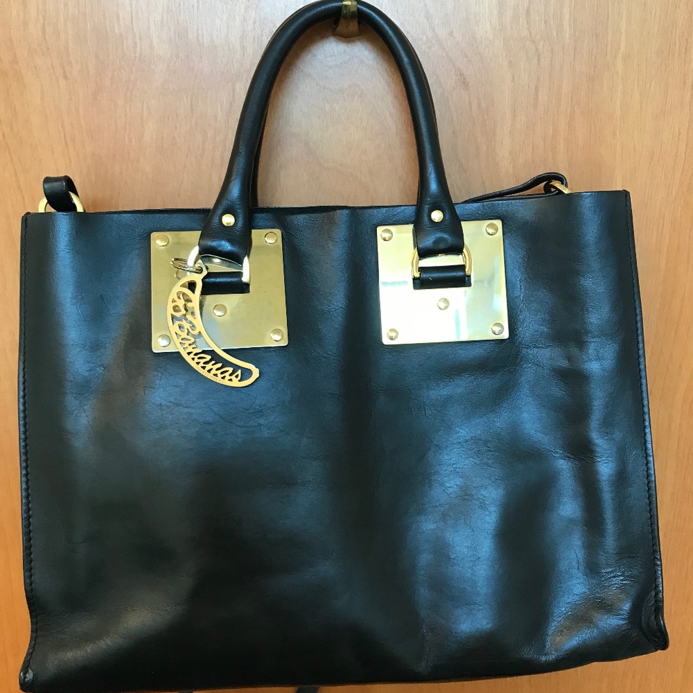 SOPHIE HULME Matte Square Albion Tote Vguc - Picture 2 of 8
